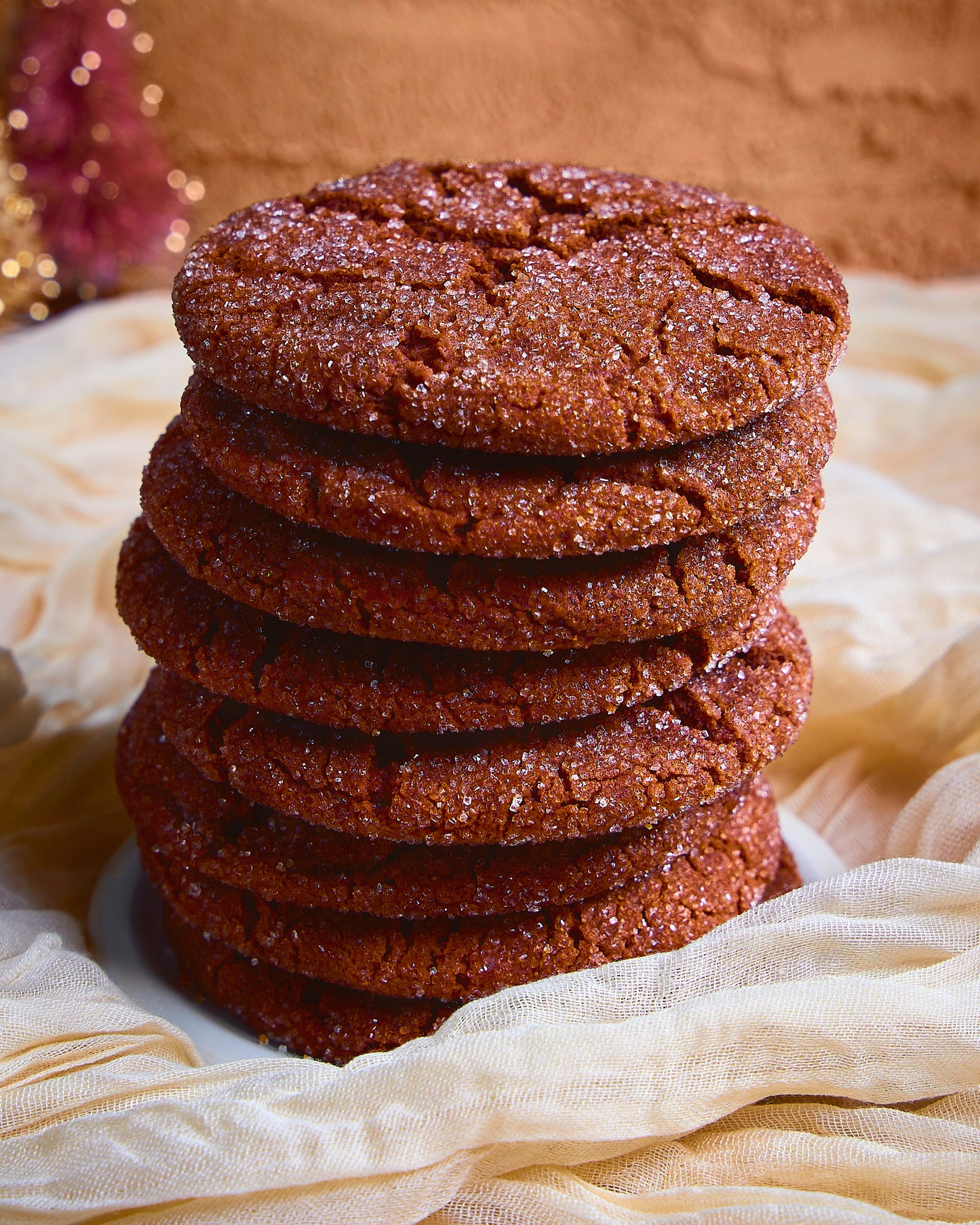 Chewy Molasses and Ginger Cookies